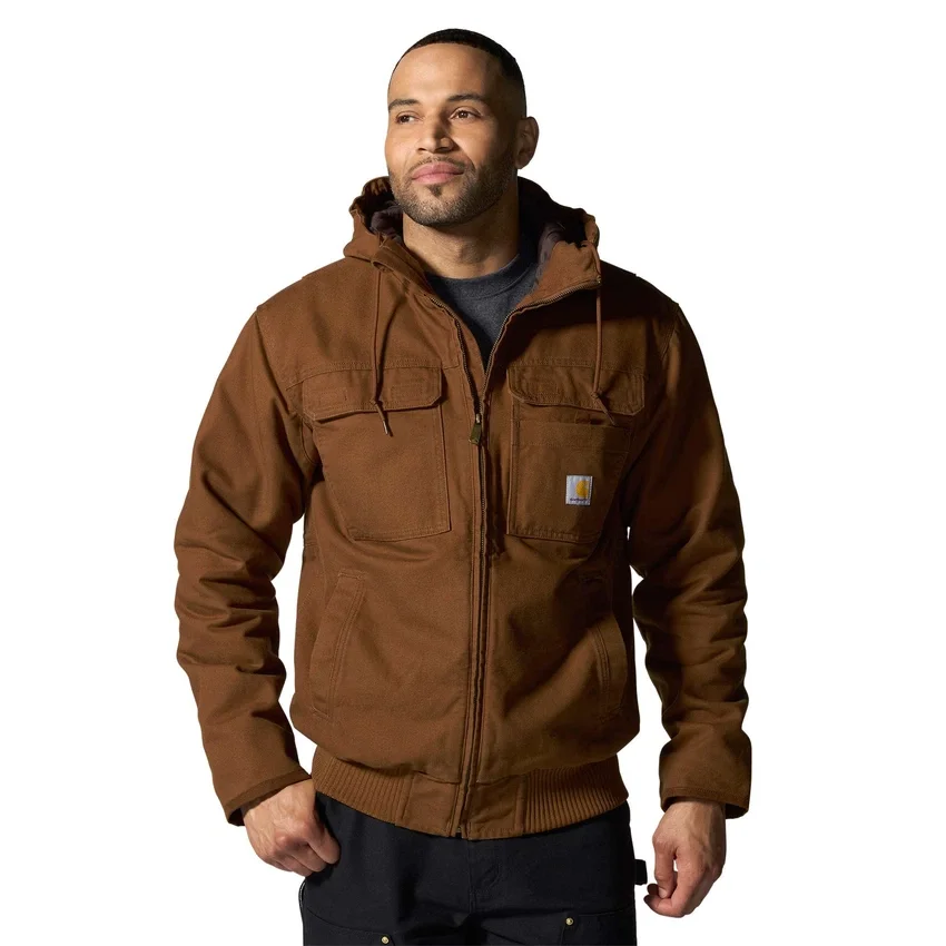 Herren-Aktivjacke «Bartlett» aus gewaschenem Entenstoff mit Isolierung