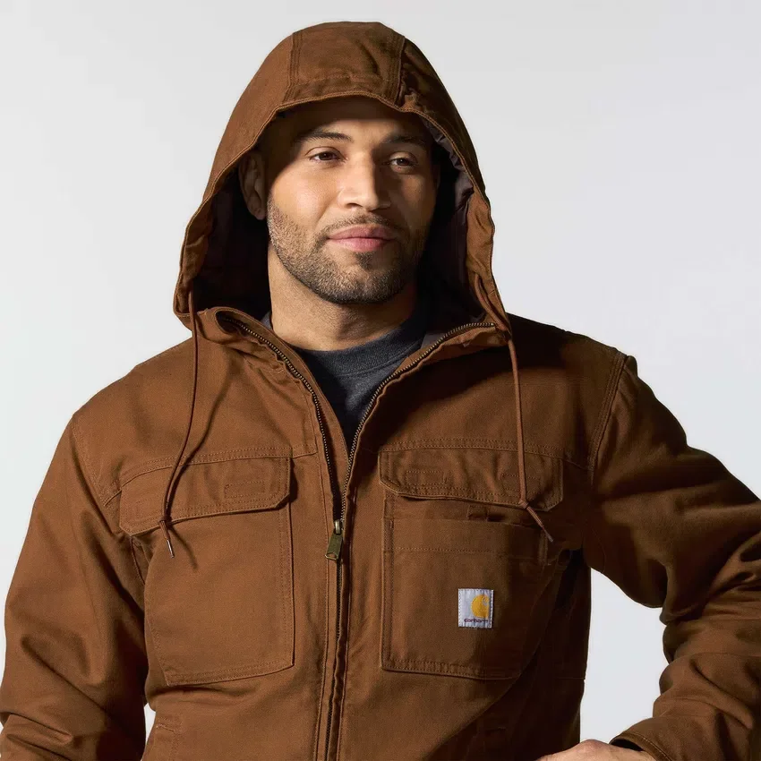 Herren-Aktivjacke «Bartlett» aus gewaschenem Entenstoff mit Isolierung