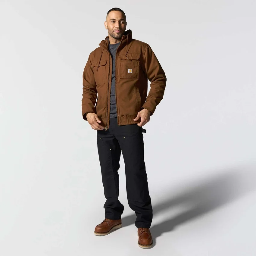 Herren-Aktivjacke «Bartlett» aus gewaschenem Entenstoff mit Isolierung
