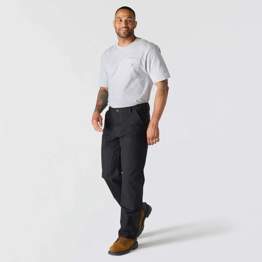 Herren-Arbeitshose «Relaxed Straight Fit» aus Rugged Flex-Duck-Material mit doppelten Knieverstärkungen