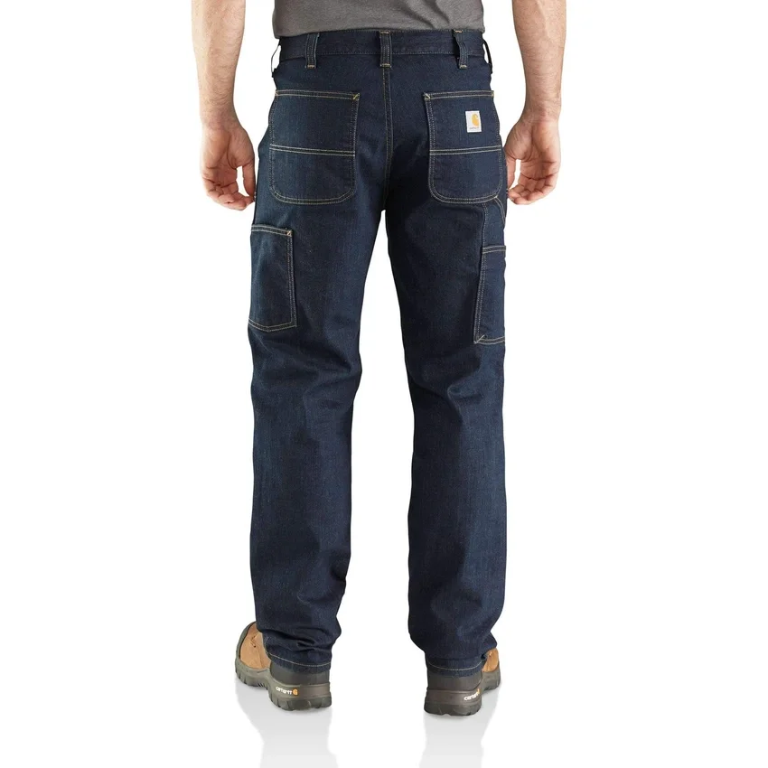 Herren-Arbeitsjeans im Relaxed-Straight-Schnitt mit Rugged Flex und doppelverstärkten Knien