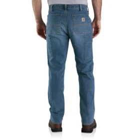 Herren-Arbeitsjeans im Relaxed-Straight-Schnitt mit Rugged Flex und doppelverstärkten Knien