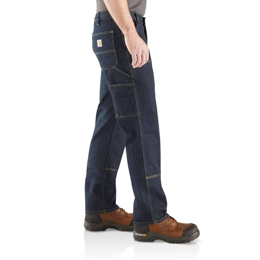 Herren-Arbeitsjeans im Relaxed-Straight-Schnitt mit Rugged Flex und doppelverstärkten Knien