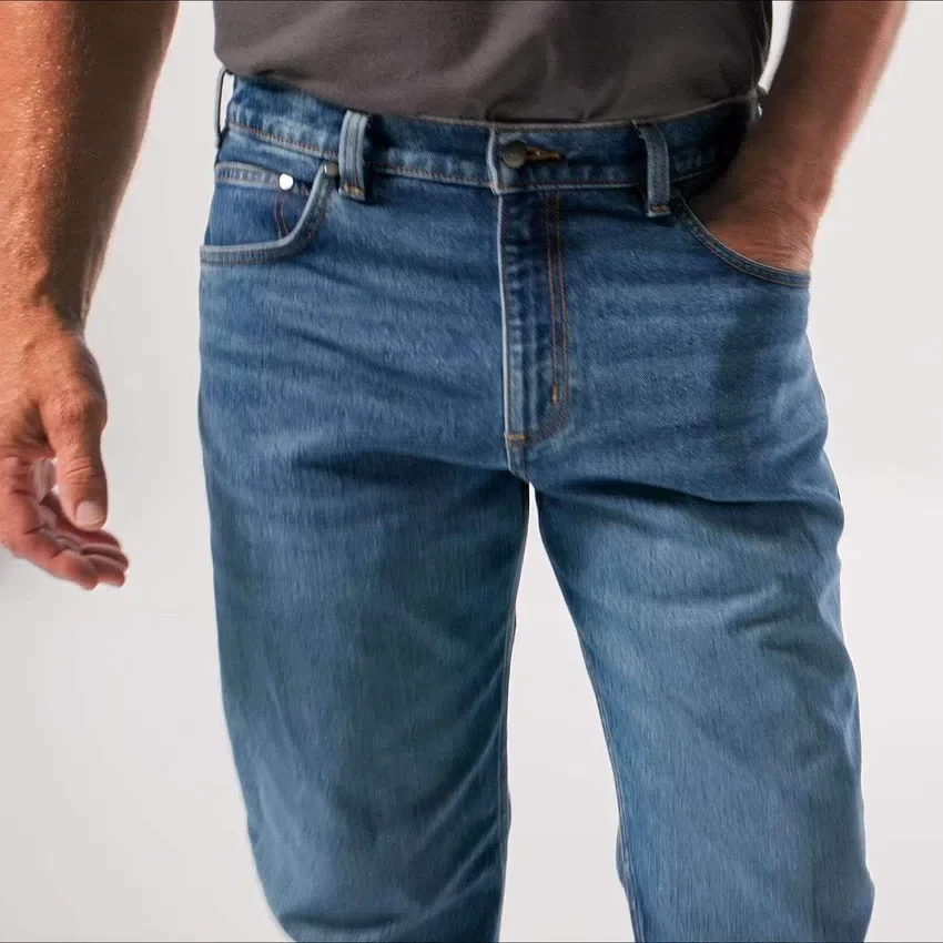 Herren-Arbeitsjeans in lockerer Passform mit geradem Bein und Rugged Flex