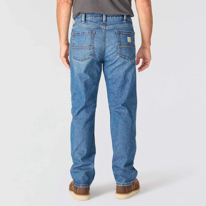 Herren-Arbeitsjeans in lockerer Passform mit geradem Bein und Rugged Flex