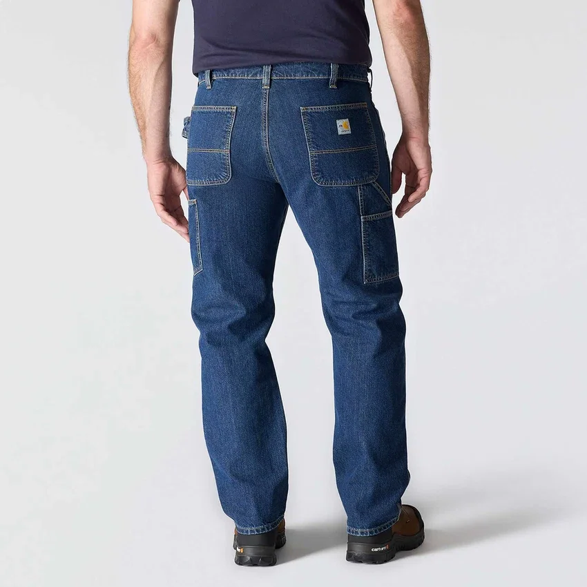 Herren-Arbeitsjeans mit lockerer Passform und geradem Bein, feuerfest