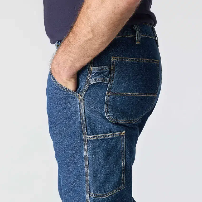 Herren-Arbeitsjeans mit lockerer Passform und geradem Bein, feuerfest