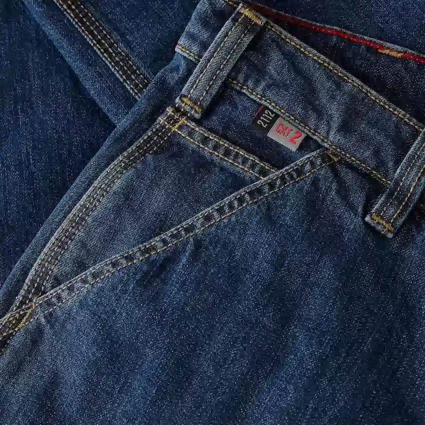 Herren-Arbeitsjeans mit lockerer Passform und geradem Bein, feuerfest