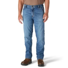 Herren-Arbeitsjeans «Relaxed Straight Rugged Flex»