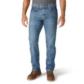 Herren-Arbeitsjeans «Relaxed Straight Rugged Flex»