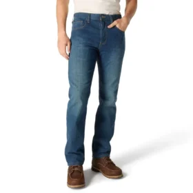 Herren-Arbeitsjeans «Relaxed Straight Rugged Flex»