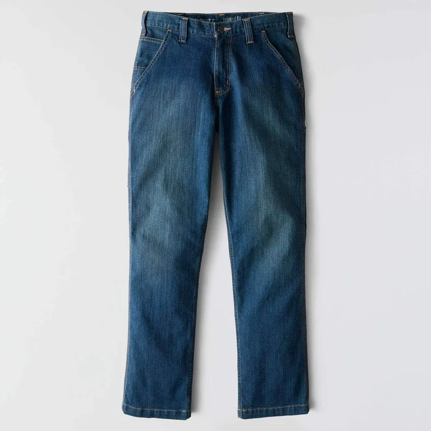 Herren-Arbeitsjeans «Relaxed Straight Rugged Flex»