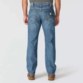 Herren-Arbeitsjeans «Relaxed Straight Rugged Flex»