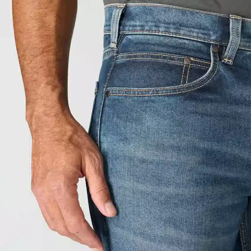 Herren-Arbeitsjeans «Relaxed Straight Rugged Flex»