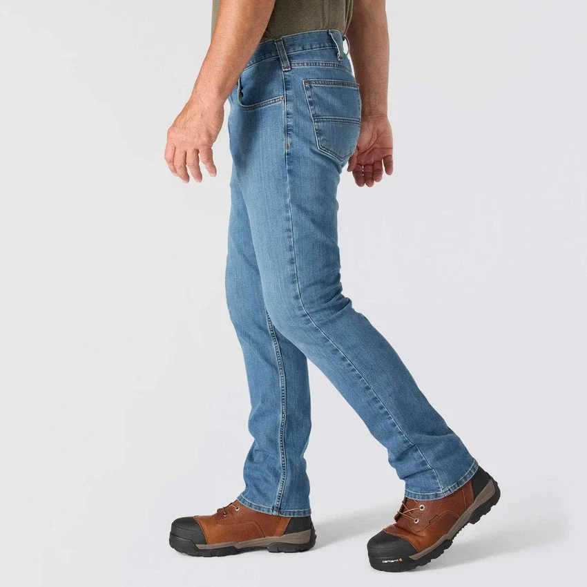 Herren-Arbeitsjeans «Relaxed Straight Rugged Flex»