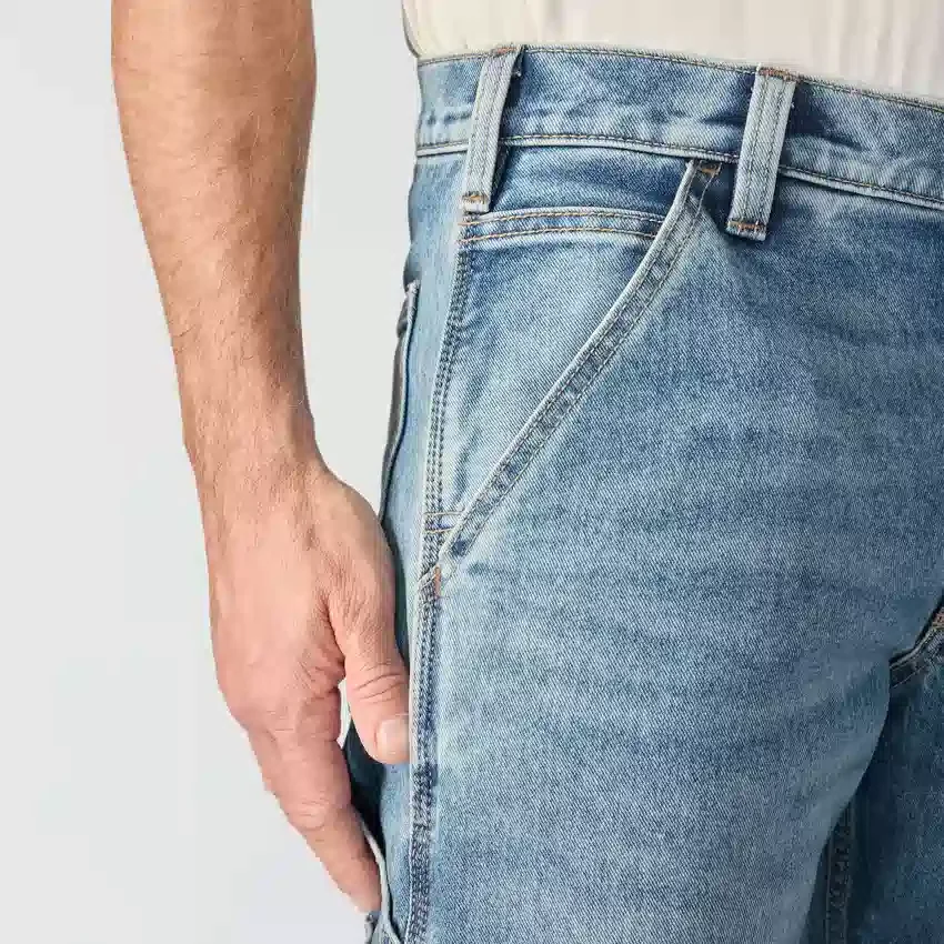 Herren-Arbeitsjeans «Relaxed Straight Rugged Flex»
