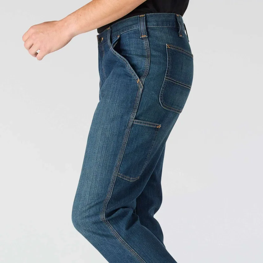 Herren-Arbeitsjeans «Relaxed Straight Rugged Flex»