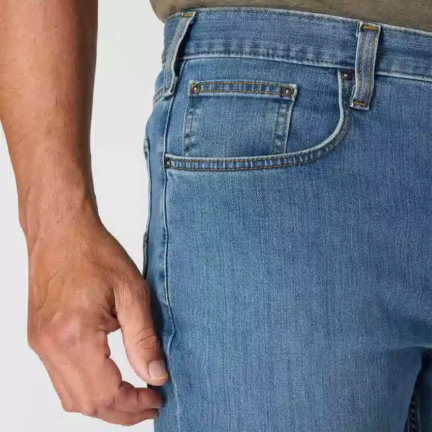 Herren-Arbeitsjeans «Relaxed Straight Rugged Flex»