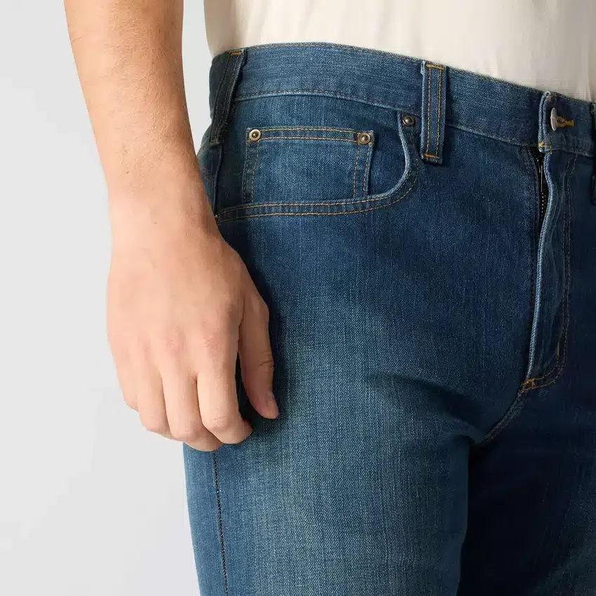 Herren-Arbeitsjeans «Relaxed Straight Rugged Flex»