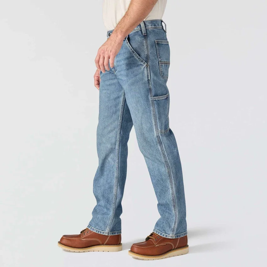 Herren-Arbeitsjeans «Relaxed Straight Rugged Flex»
