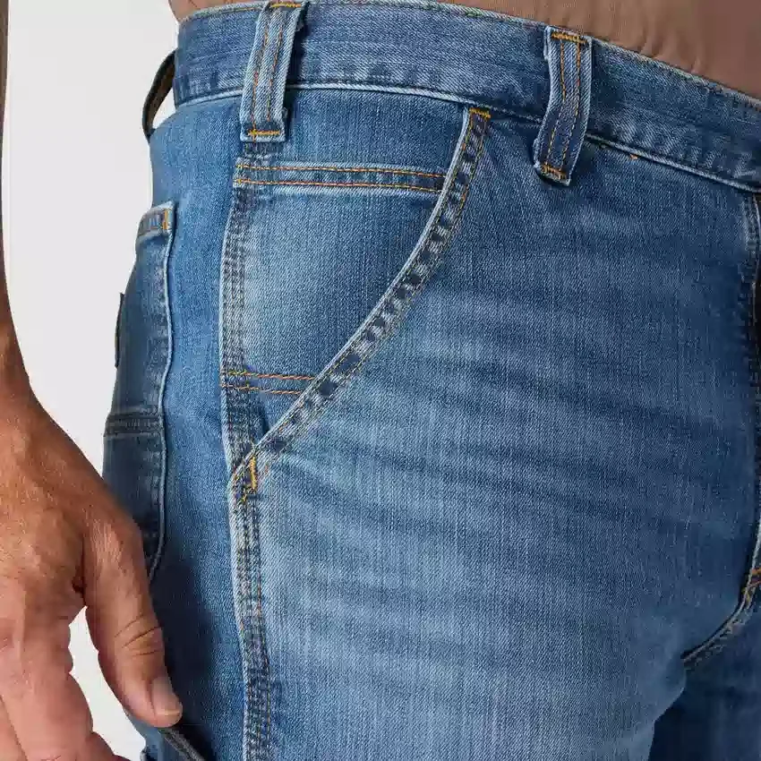 Herren-Arbeitsjeans «Relaxed Straight Rugged Flex»