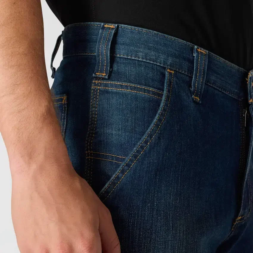 Herren-Arbeitsjeans «Relaxed Straight Rugged Flex»