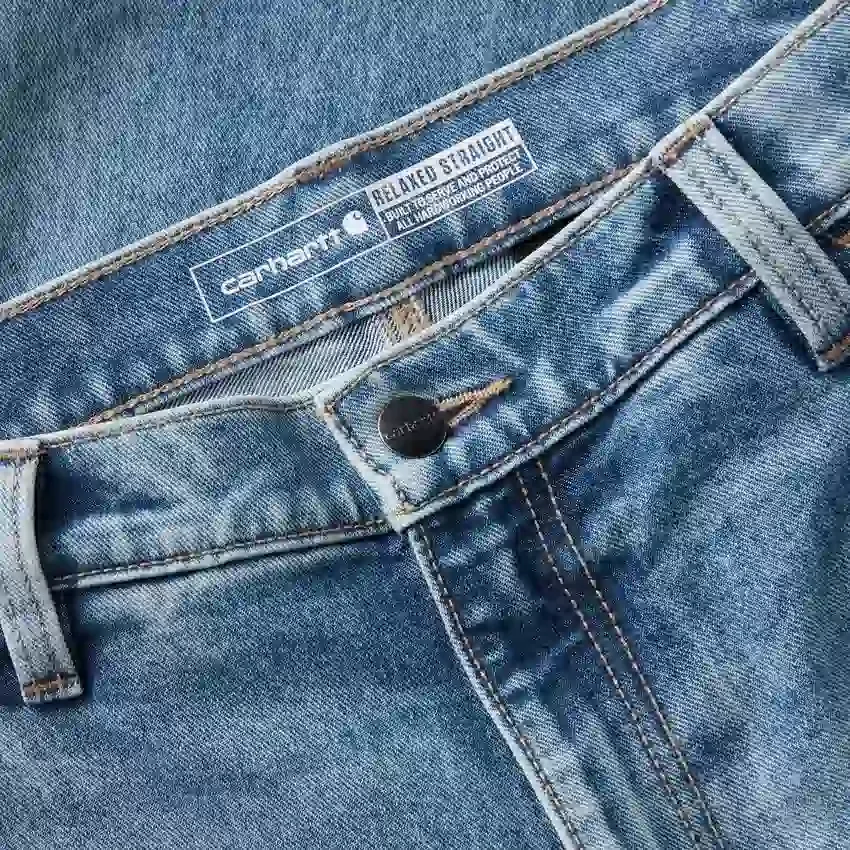 Herren-Arbeitsjeans «Relaxed Straight Rugged Flex»