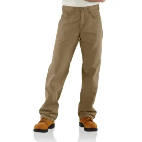 Herren-Canvas-Hose «Fr» mit lockerer Passform und geradem Bein – flammhemmende Hose