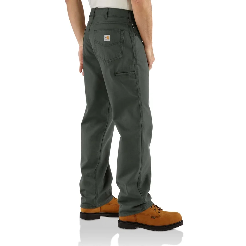 Herren-Canvas-Hose «Fr» mit lockerer Passform und geradem Bein – flammhemmende Hose