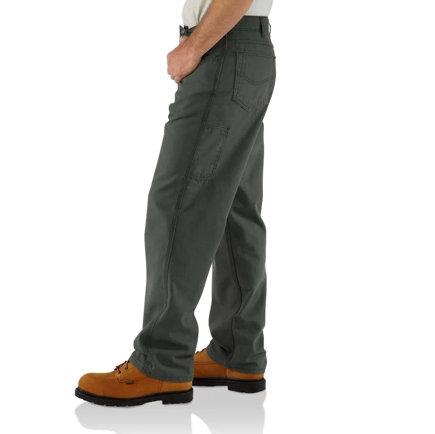 Herren-Canvas-Hose «Fr» mit lockerer Passform und geradem Bein – flammhemmende Hose