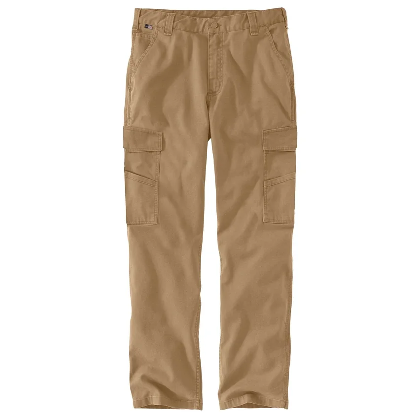 Herren-Cargohose «Rigby» in lockerer Passform mit geradem Bein – flammhemmende Hose