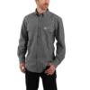 Herren-Chambray-Hemd mit weiter Passform und langen Armlingen – Herren-Arbeitshemden