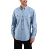 Herren-Chambray-Hemd mit weiter Passform und langen Armlingen – Herren-Arbeitshemden