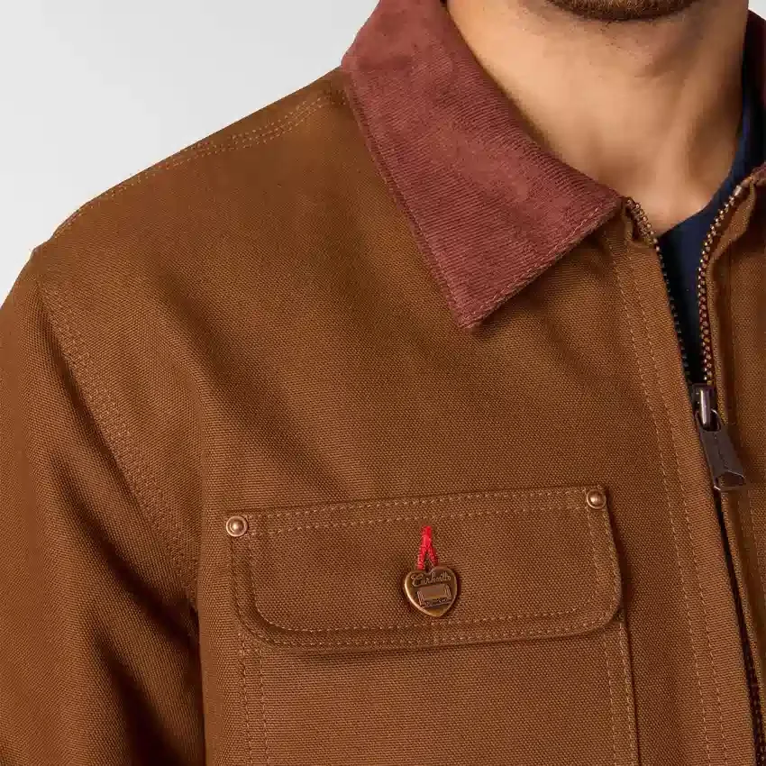Herren-Chore Coat aus Entenstoff mit Sherpa-Futter aus der Crafted-Serie