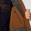 Herren-Chore Coat aus Entenstoff mit Sherpa-Futter aus der Crafted-Serie