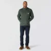 Herren-Fleece-Pullover mit Viertelreissverschluss in Relaxed Fit