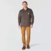 Herren-Fleece-Pullover mit Viertelreissverschluss in Relaxed Fit