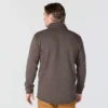 Herren-Fleece-Pullover mit Viertelreissverschluss in Relaxed Fit