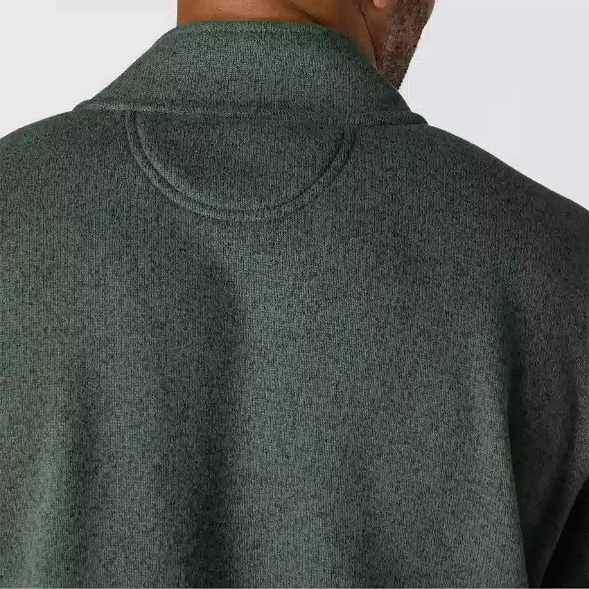 Herren-Fleece-Pullover mit Viertelreissverschluss in Relaxed Fit