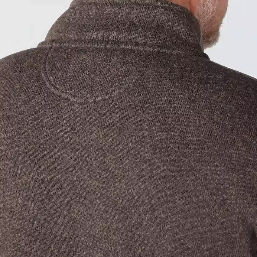 Herren-Fleece-Pullover mit Viertelreissverschluss in Relaxed Fit