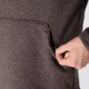 Herren-Fleece-Pullover mit Viertelreissverschluss in Relaxed Fit