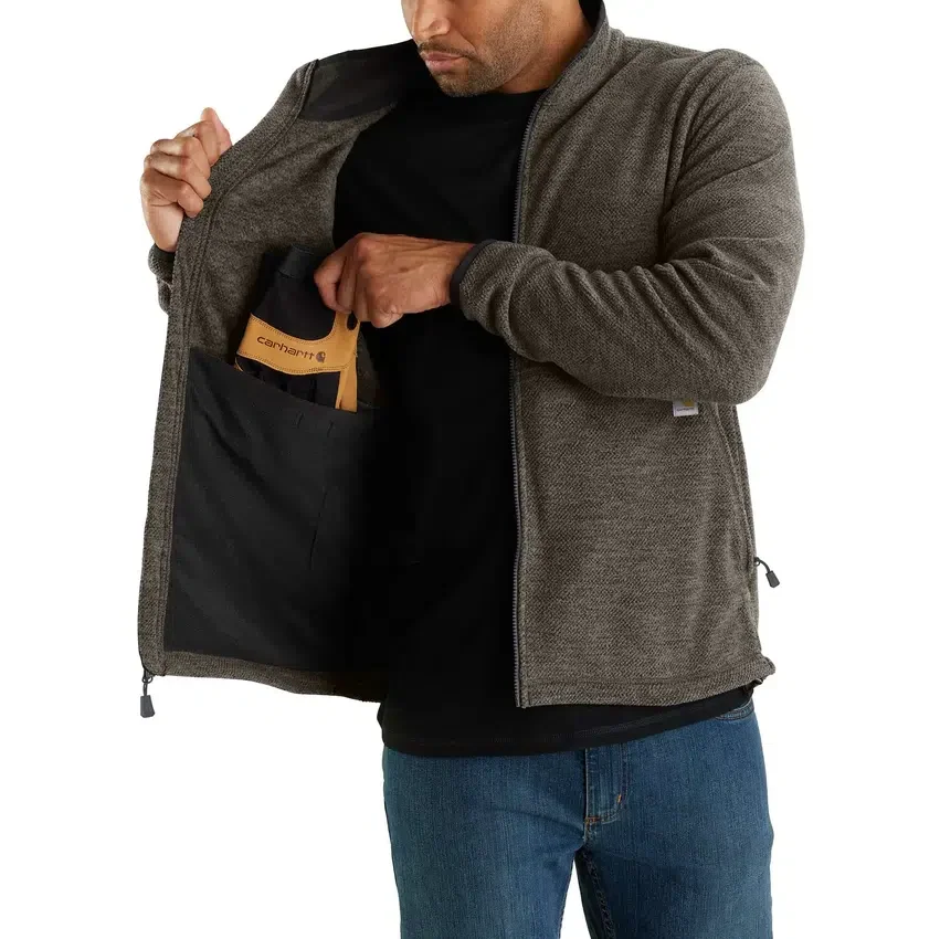 Herren-Fleecejacke «Edmonton» mit durchgehendem Reissverschluss