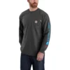 Herren-FR Force Irvine locker sitzendes Langarm-Logo-T-Shirt – flammhemmende Hemden