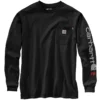 Herren-FR Force Irvine locker sitzendes Langarm-Logo-T-Shirt – flammhemmende Hemden