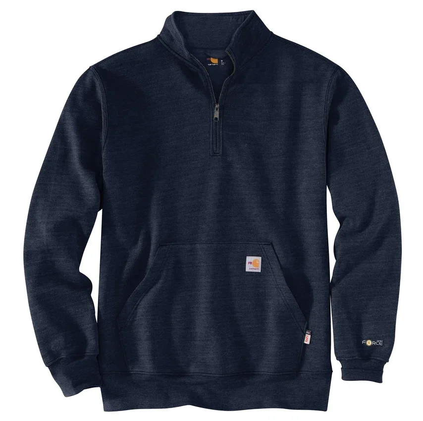 Herren-FR-Force-Marquette-Sweatshirt mit Viertelreissverschluss – flammhemmende Sweatshirts