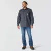 Herren-FR Force Sun Defender™ Langarm-Karo-Hemd – Sonnenschutz-Hemden