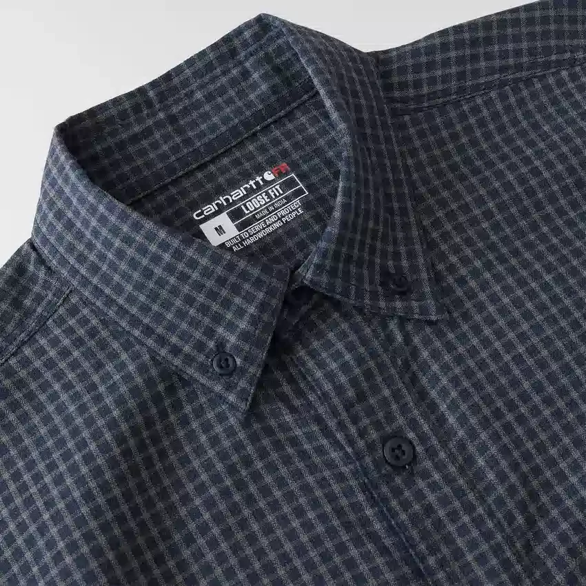 Herren-FR Force Sun Defender™ Langarm-Karo-Hemd – Sonnenschutz-Hemden