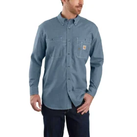 Herren-FR Force Sun Defender™ Langarmhemd in lockerer Passform – Sonnenschutz-Hemden
