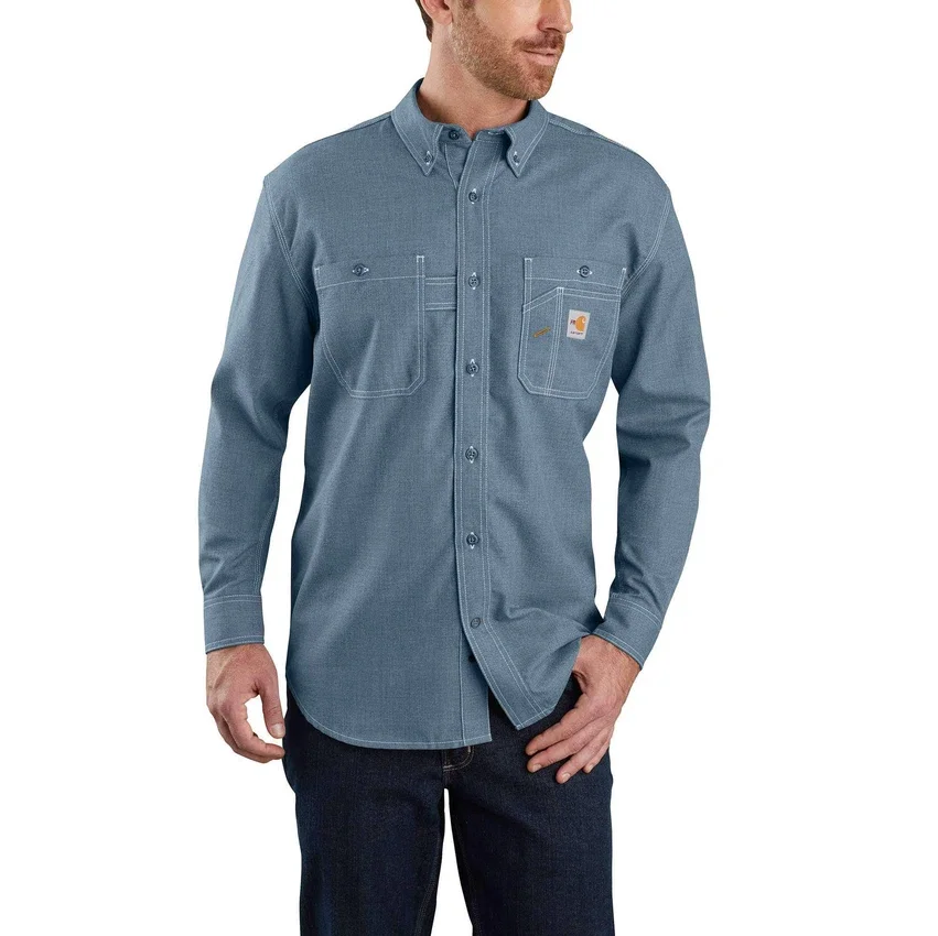 Herren-FR Force Sun Defender™ Langarmhemd in lockerer Passform – Sonnenschutz-Hemden