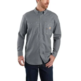 Herren-FR Force Sun Defender™ Langarmhemd in lockerer Passform – Sonnenschutz-Hemden
